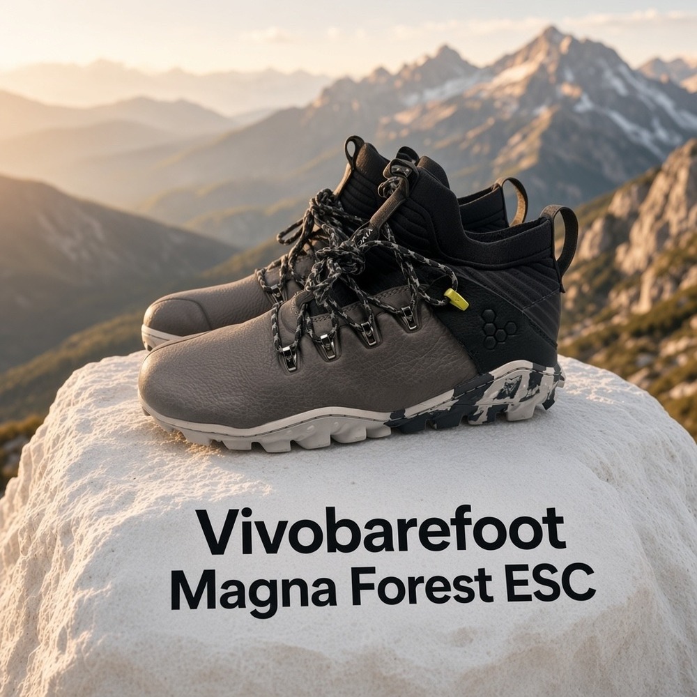 Vivobarefoot Magna Forest ESC Mens Hiking Boots Gray Black 305082-04 EUR 42 M